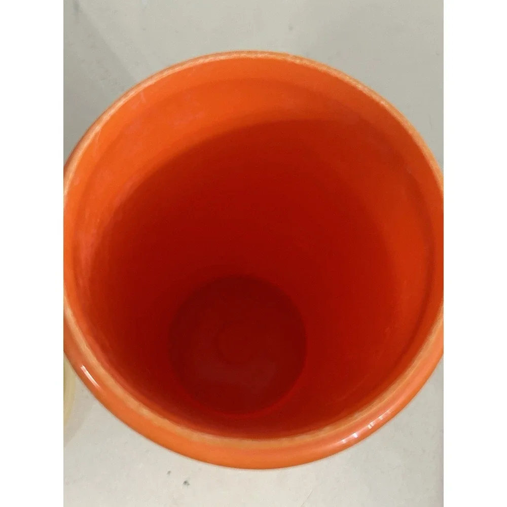 Vintage Tupperware Orange Tumbler 262-4 with Flip Top‎ Lid  803-4 Retro